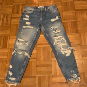 Zara - Distressed Boyfried Jeans